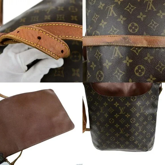LOUIS VUITTON Musette Shoulder Bag Monogram Leather Brown France M51256 31SJ562